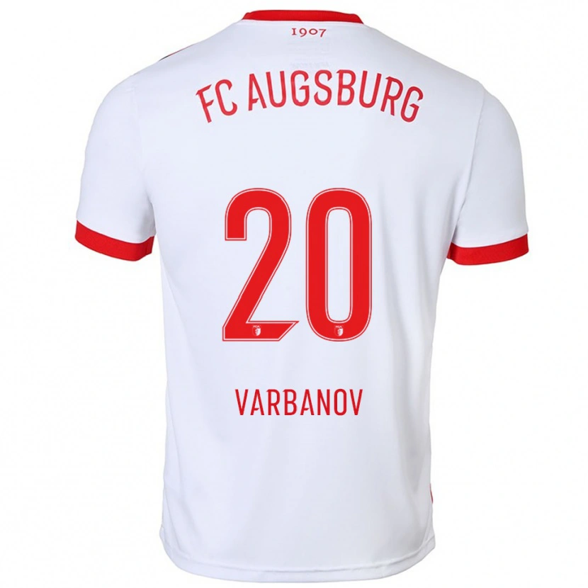 Danxen Women Svetoslav Varbanov #20 White Red Home Jersey 2025/26 T-Shirt
