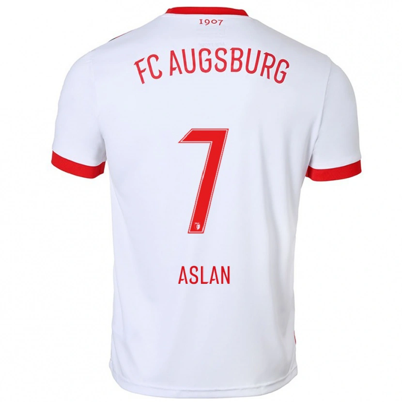 Danxen Women Berkay Aslan #7 White Red Home Jersey 2025/26 T-Shirt