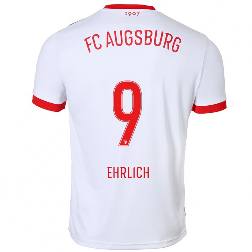 Danxen Women Lucas Ehrlich #9 White Red Home Jersey 2025/26 T-Shirt