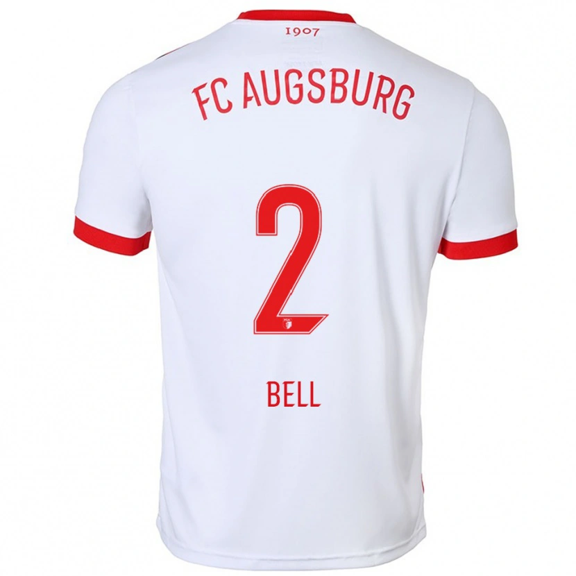 Danxen Women Julian Bell #2 White Red Home Jersey 2025/26 T-Shirt