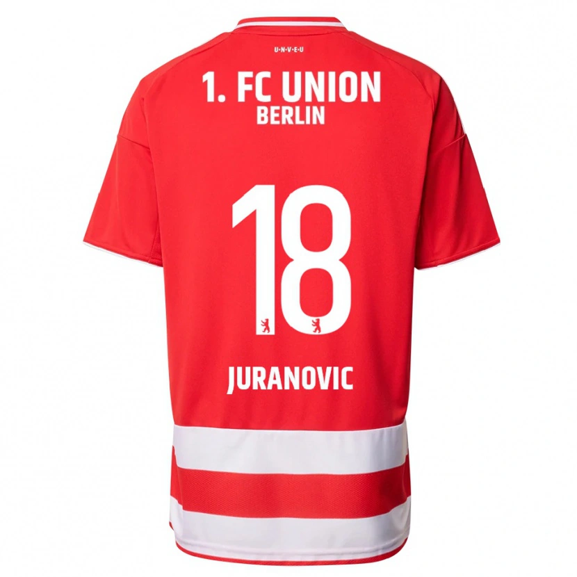 Danxen Women Josip Juranovic #18 Red White Home Jersey 2025/26 T-Shirt