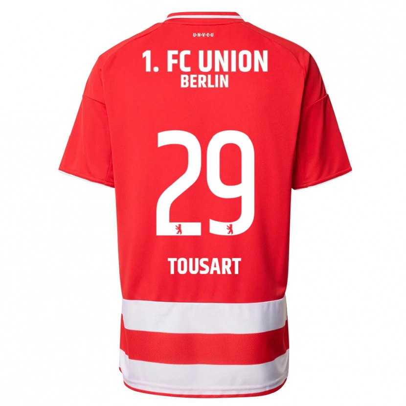 Danxen Women Lucas Tousart #29 Red White Home Jersey 2025/26 T-Shirt