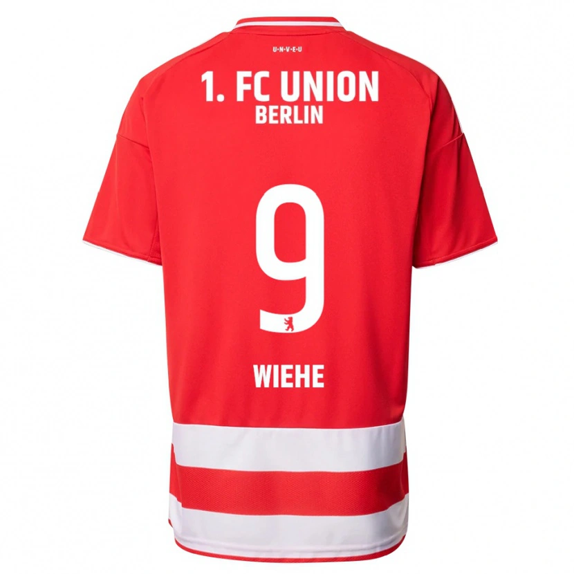 Danxen Women Jakob Wiehe #9 Red White Home Jersey 2025/26 T-Shirt