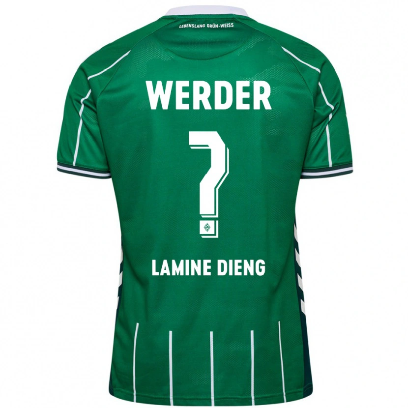 Danxen Women Mamadou Lamine Dieng #0 Green White Home Jersey 2025/26 T-Shirt