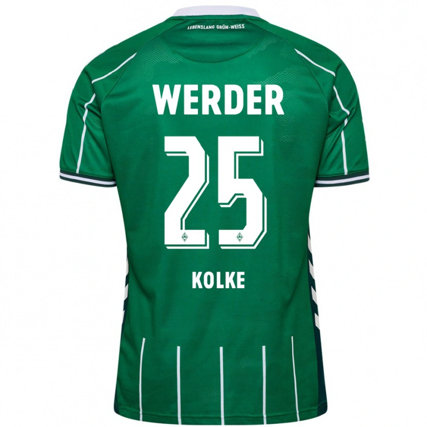 Danxen Women Markus Kolke #25 Green White Home Jersey 2025/26 T-Shirt