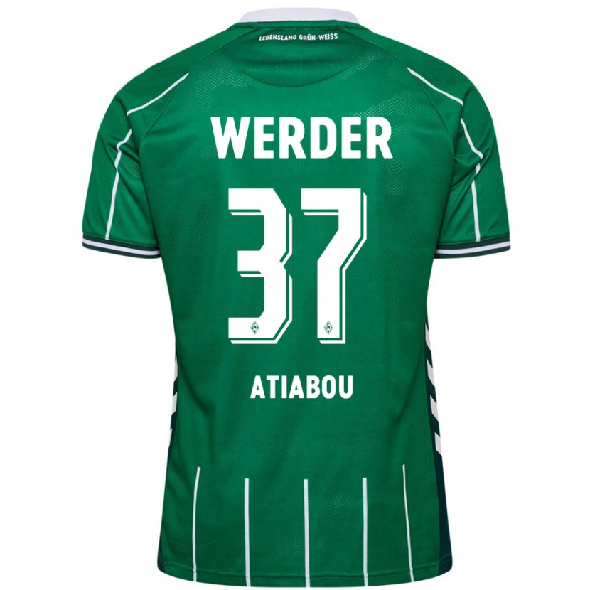 Danxen Women Benjamin Atiabou #37 Green White Home Jersey 2025/26 T-Shirt