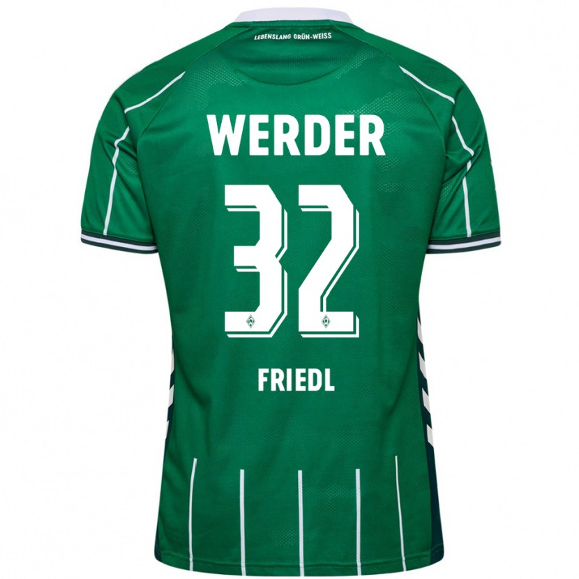 Danxen Women Marco Friedl #32 Green White Home Jersey 2025/26 T-Shirt