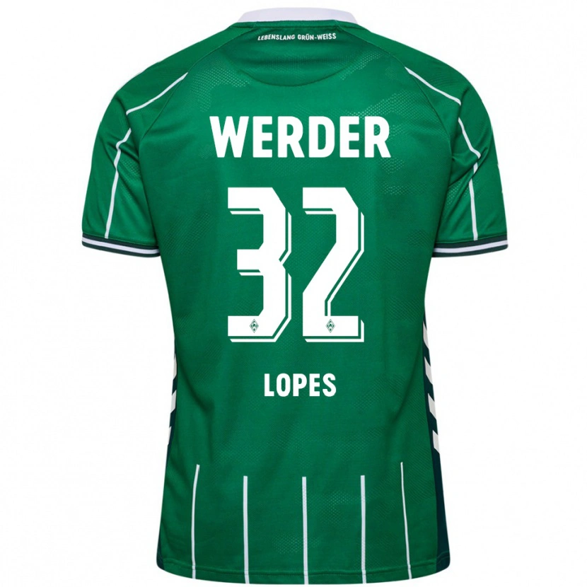 Danxen Women Eugenio Lopes #32 Green White Home Jersey 2025/26 T-Shirt