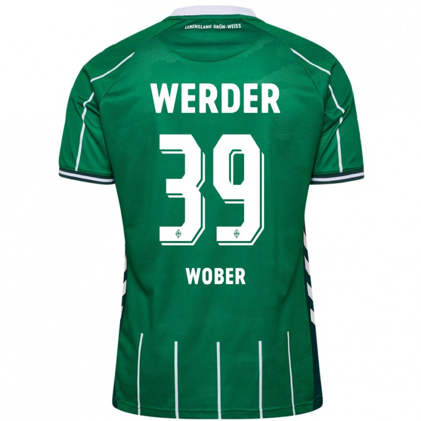 Danxen Women Maximilian Wöber #39 Green White Home Jersey 2025/26 T-Shirt