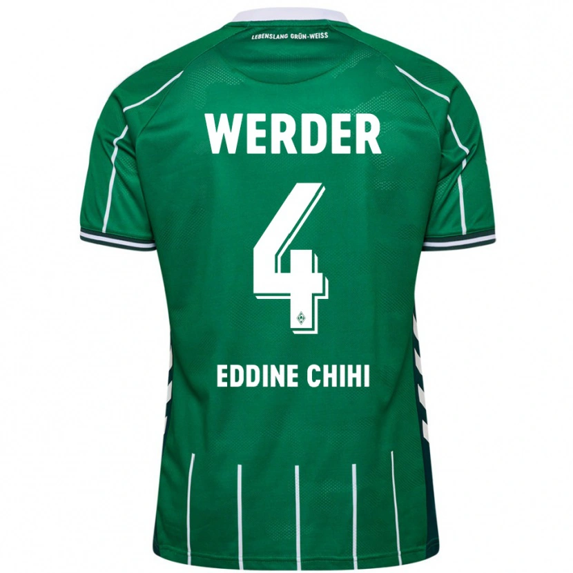 Danxen Women Dhia Eddine Chihi #4 Green White Home Jersey 2025/26 T-Shirt