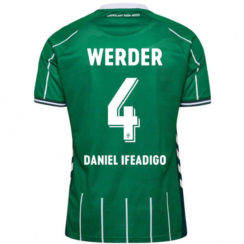 Danxen Women Kamsiyonna Daniel Ifeadigo #4 Green White Home Jersey 2025/26 T-Shirt