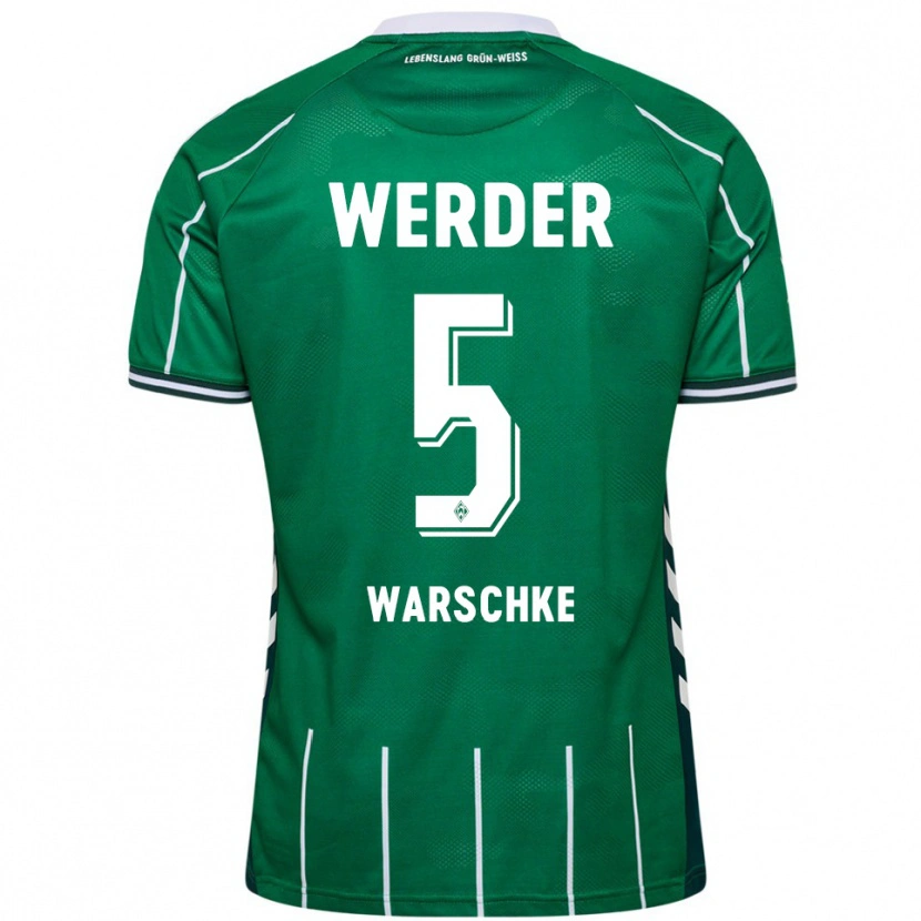 Danxen Women Bennett Warschke #5 Green White Home Jersey 2025/26 T-Shirt