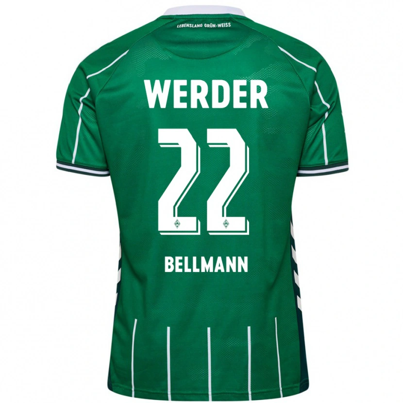 Danxen Women Paul Bellmann #22 Green White Home Jersey 2025/26 T-Shirt