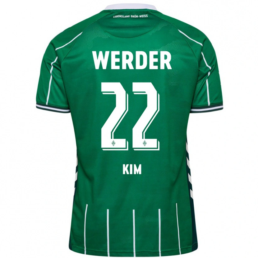 Danxen Women Min-Je Kim #22 Green White Home Jersey 2025/26 T-Shirt