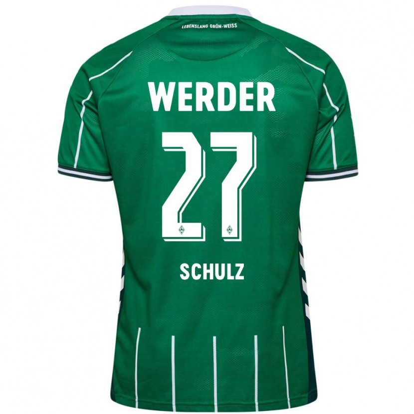 Danxen Women Ole Schulz #27 Green White Home Jersey 2025/26 T-Shirt