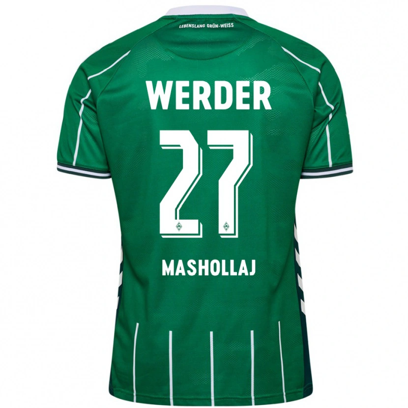 Danxen Women Benjamin Mashollaj #27 Green White Home Jersey 2025/26 T-Shirt