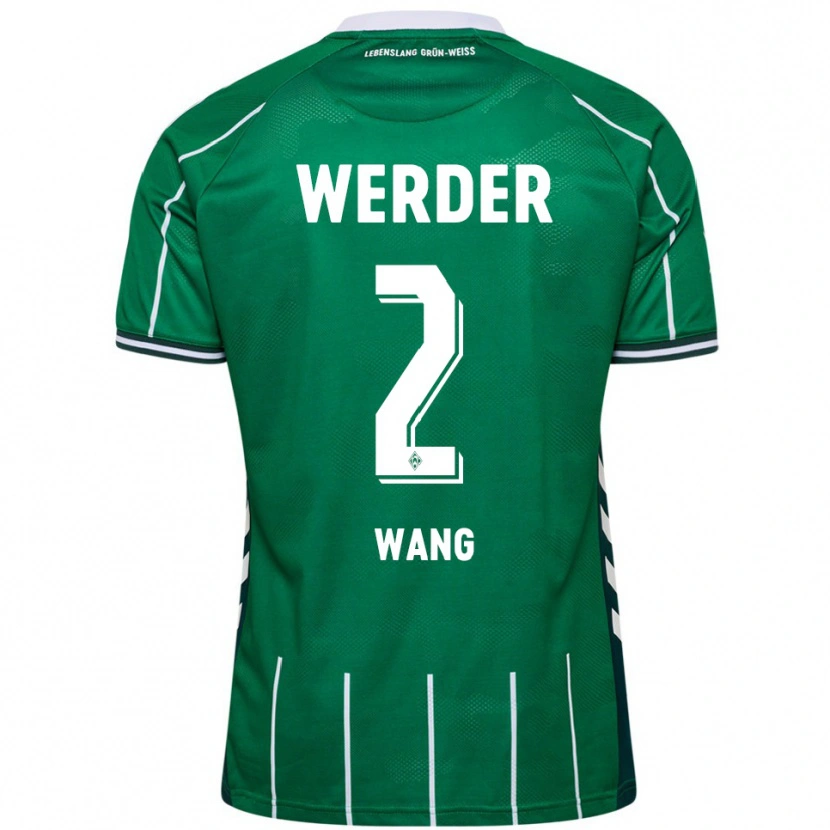 Danxen Women Bowen Wang #2 Green White Home Jersey 2025/26 T-Shirt