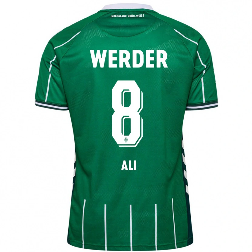 Danxen Women Rumat Ali #8 Green White Home Jersey 2025/26 T-Shirt