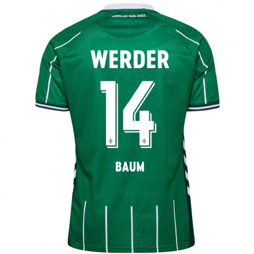 Danxen Women Lennart Baum #14 Green White Home Jersey 2025/26 T-Shirt