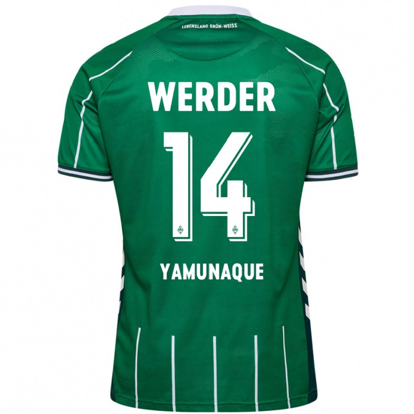 Danxen Women Rafael Pascual Ramirez Yamunaque #14 Green White Home Jersey 2025/26 T-Shirt