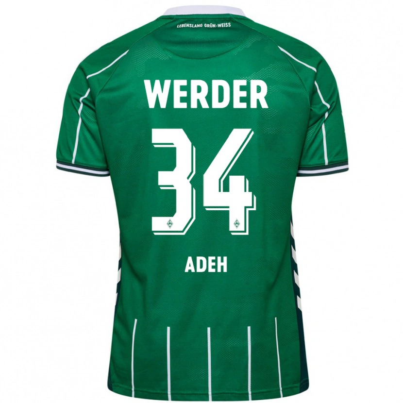 Danxen Women Wesley Adeh #34 Green White Home Jersey 2025/26 T-Shirt