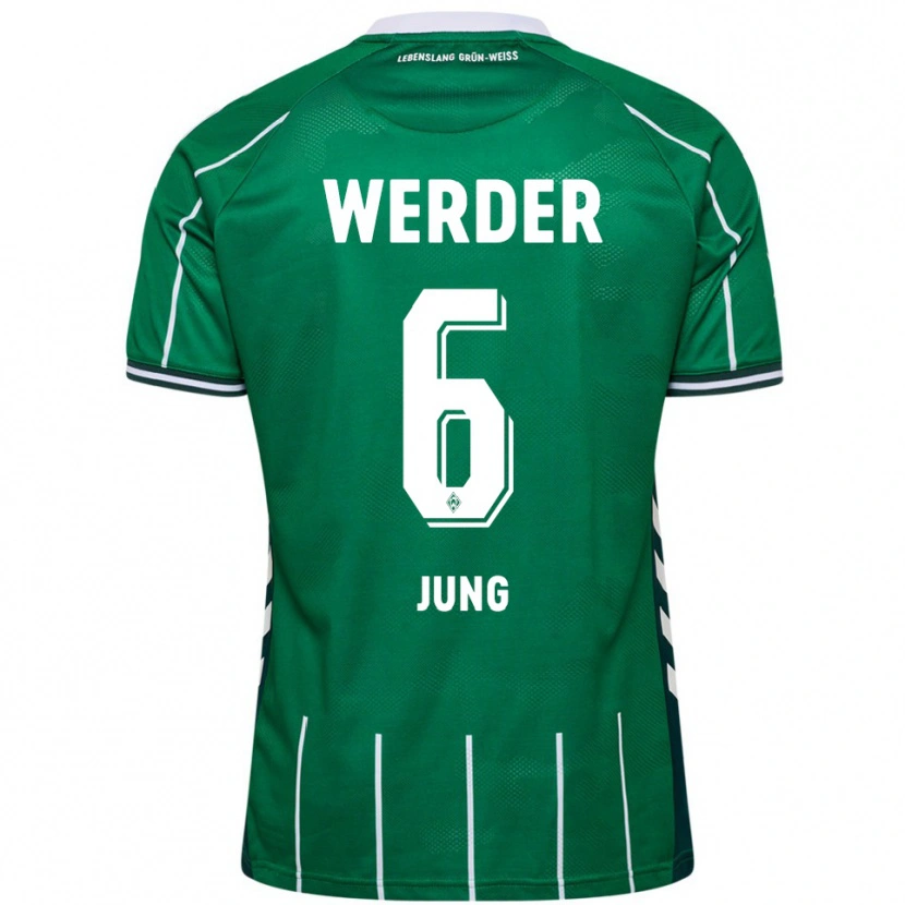 Danxen Women Seong-Hyeon Jung #6 Green White Home Jersey 2025/26 T-Shirt