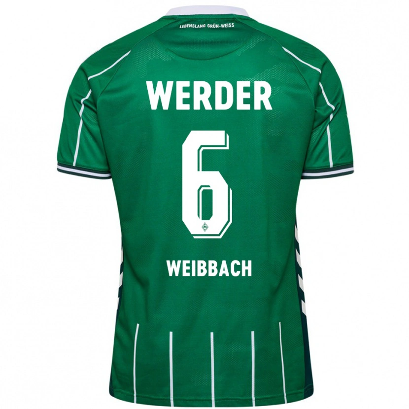 Danxen Women Noah Weißbach #6 Green White Home Jersey 2025/26 T-Shirt