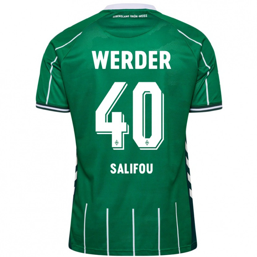 Danxen Women Dikeni Salifou #40 Green White Home Jersey 2025/26 T-Shirt