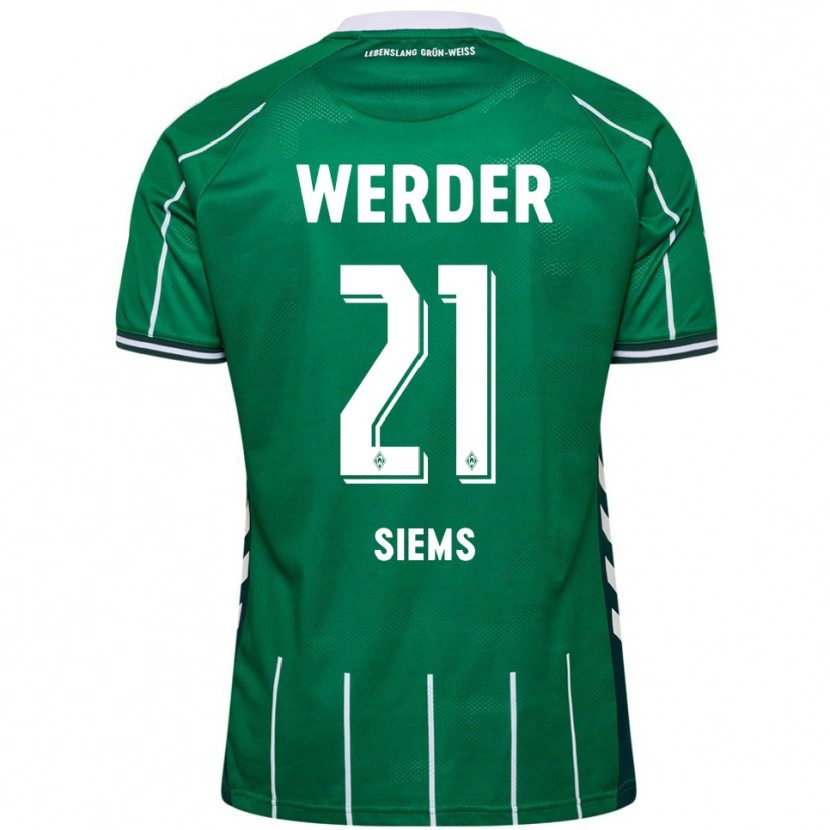 Danxen Women Caroline Siems #21 Green White Home Jersey 2025/26 T-Shirt