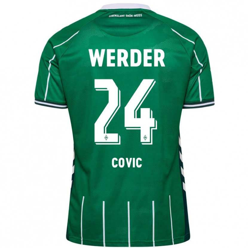 Danxen Women Patrice Covic #24 Green White Home Jersey 2025/26 T-Shirt
