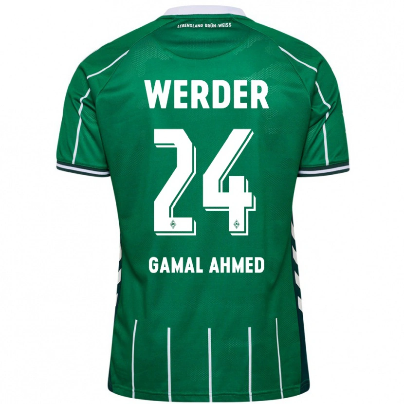 Danxen Women Adam Gamal Ahmed #24 Green White Home Jersey 2025/26 T-Shirt