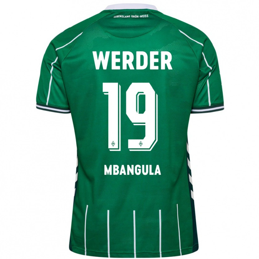 Danxen Women Samuel Mbangula #19 Green White Home Jersey 2025/26 T-Shirt