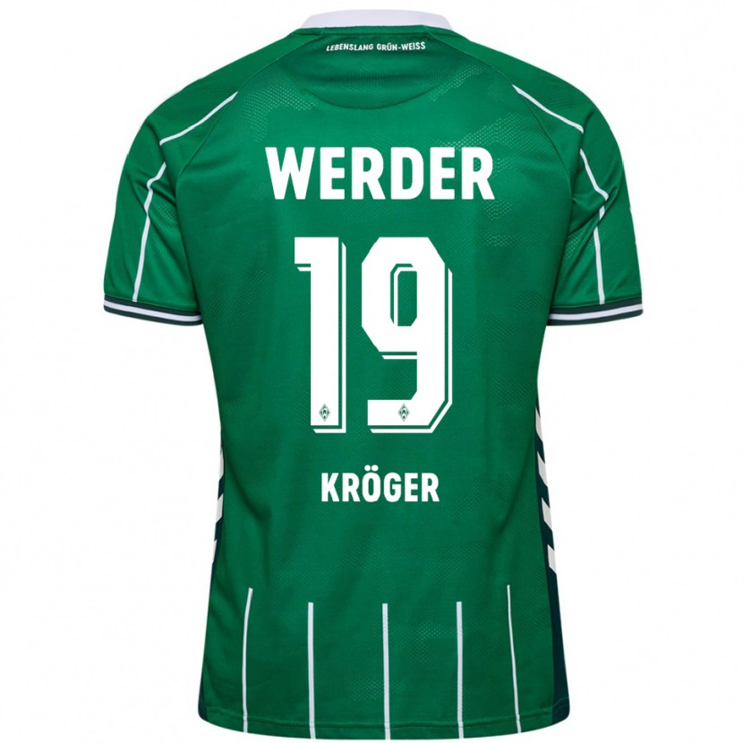 Danxen Women Moritz Kröger #19 Green White Home Jersey 2025/26 T-Shirt
