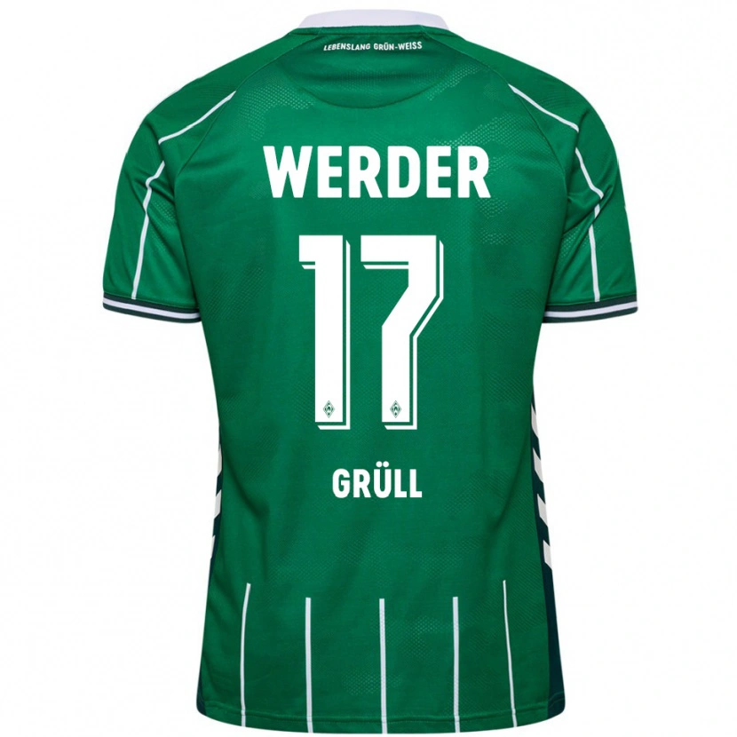 Danxen Women Marco Grüll #17 Green White Home Jersey 2025/26 T-Shirt