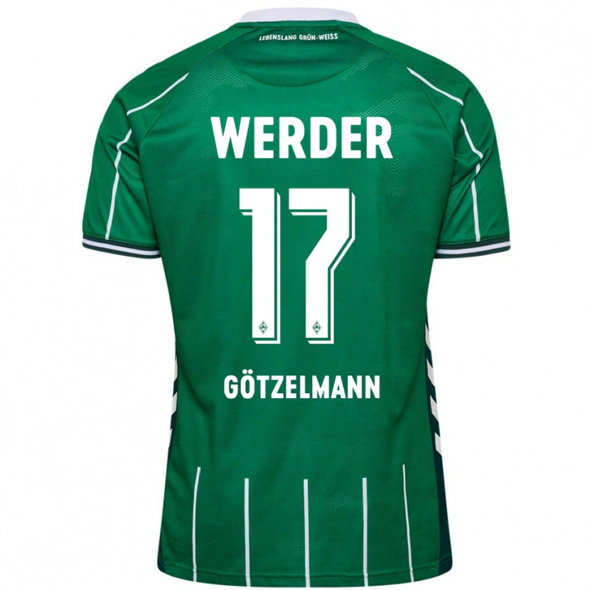 Danxen Women Patrick Götzelmann #17 Green White Home Jersey 2025/26 T-Shirt