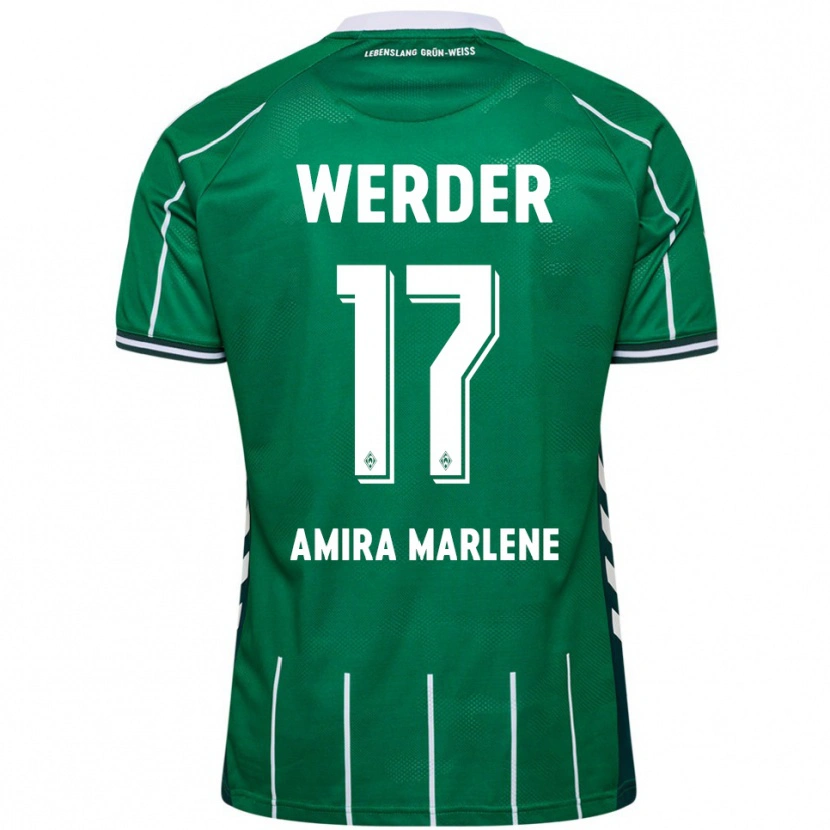 Danxen Women Amira Marlene Dahl #17 Green White Home Jersey 2025/26 T-Shirt