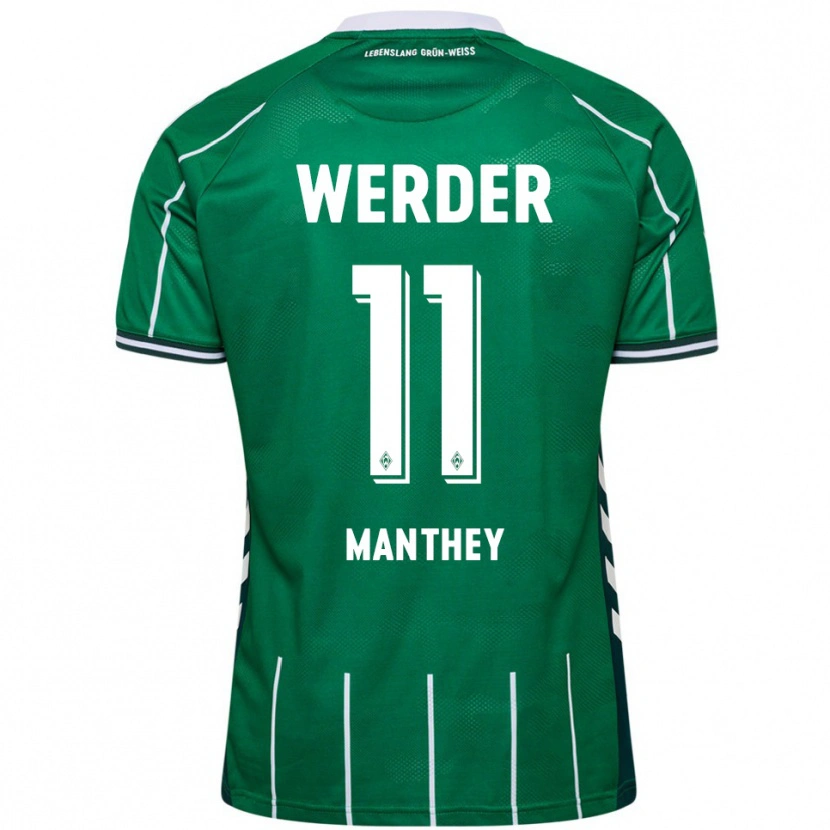 Danxen Women Kevin Manthey #11 Green White Home Jersey 2025/26 T-Shirt