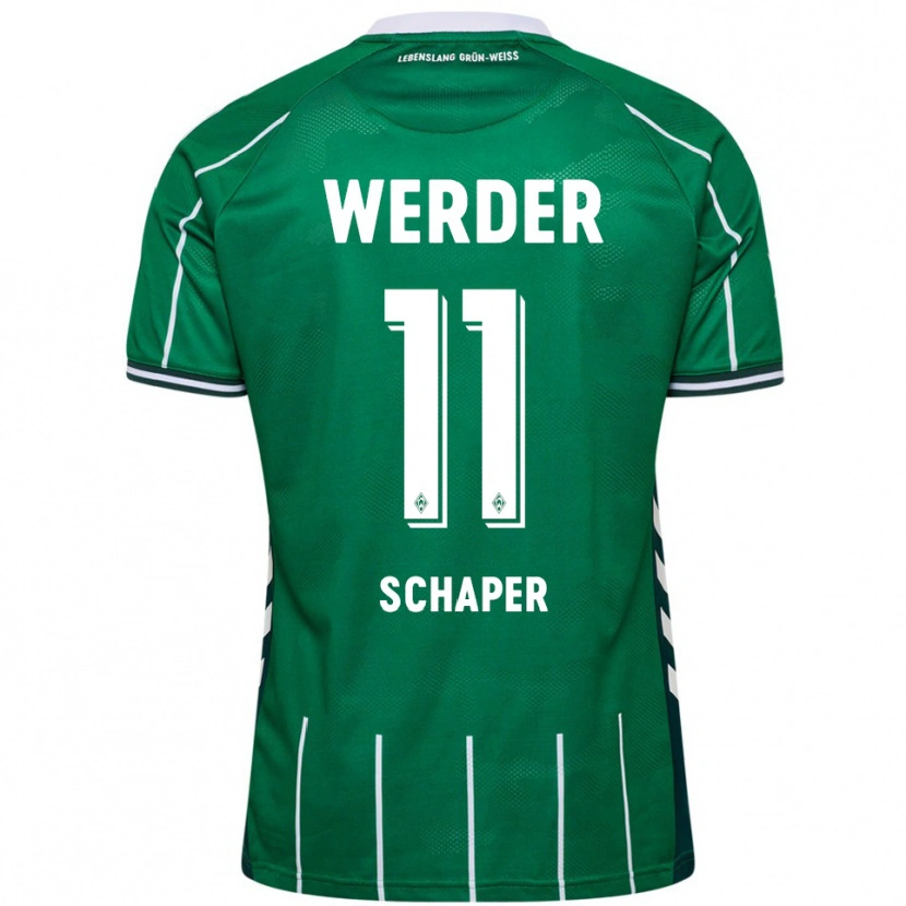 Danxen Women Wilken Schaper #11 Green White Home Jersey 2025/26 T-Shirt