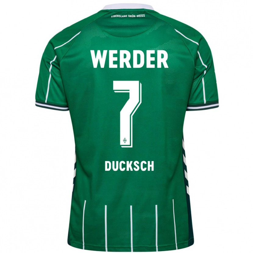 Danxen Women Marvin Ducksch #7 Green White Home Jersey 2025/26 T-Shirt