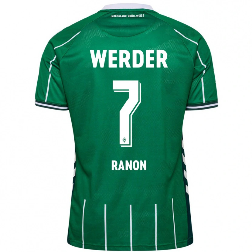 Danxen Women Yuval Ranon #7 Green White Home Jersey 2025/26 T-Shirt