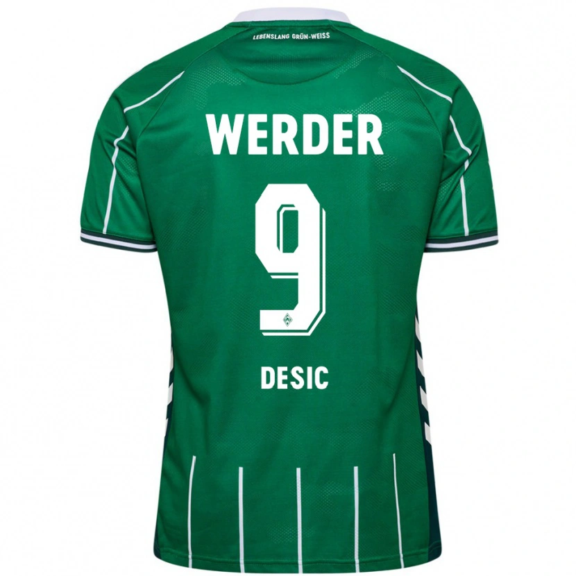 Danxen Women Medina Desic #9 Green White Home Jersey 2025/26 T-Shirt