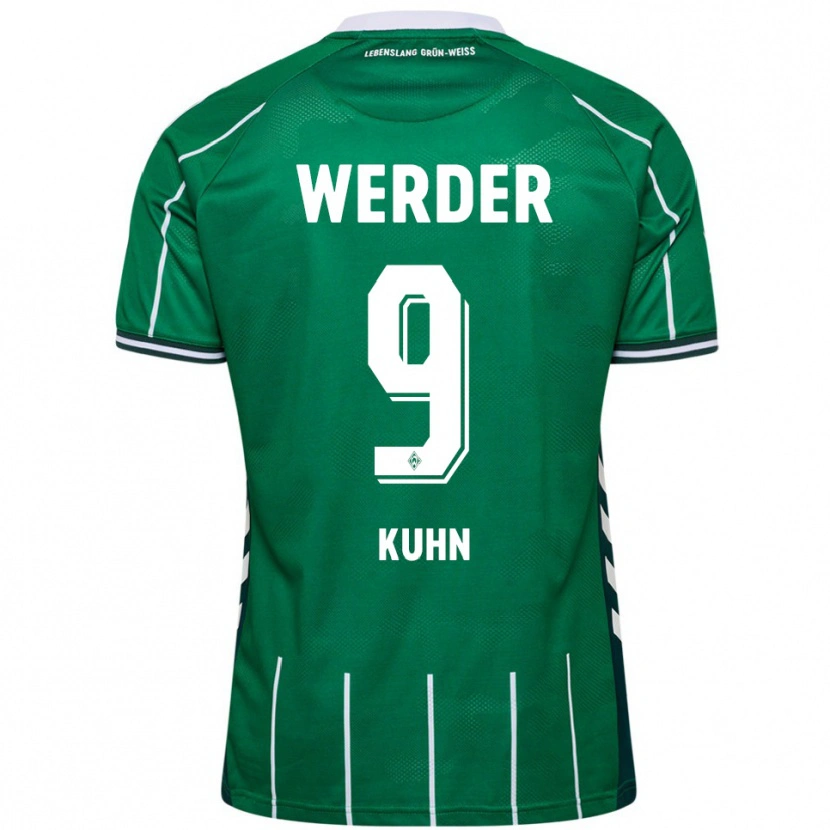 Danxen Women Philipp Kühn #9 Green White Home Jersey 2025/26 T-Shirt