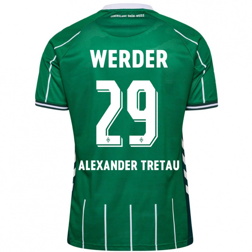 Danxen Women Hans Tretau #29 Green White Home Jersey 2025/26 T-Shirt