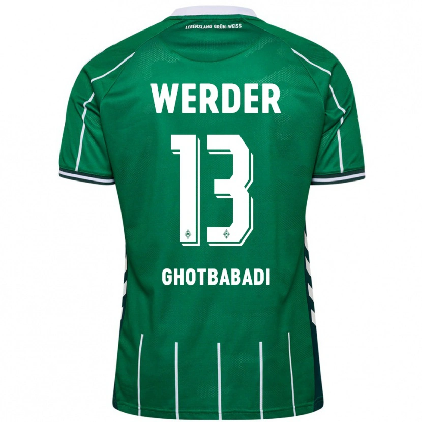 Danxen Women Reza Ghotbabadi #13 Green White Home Jersey 2025/26 T-Shirt