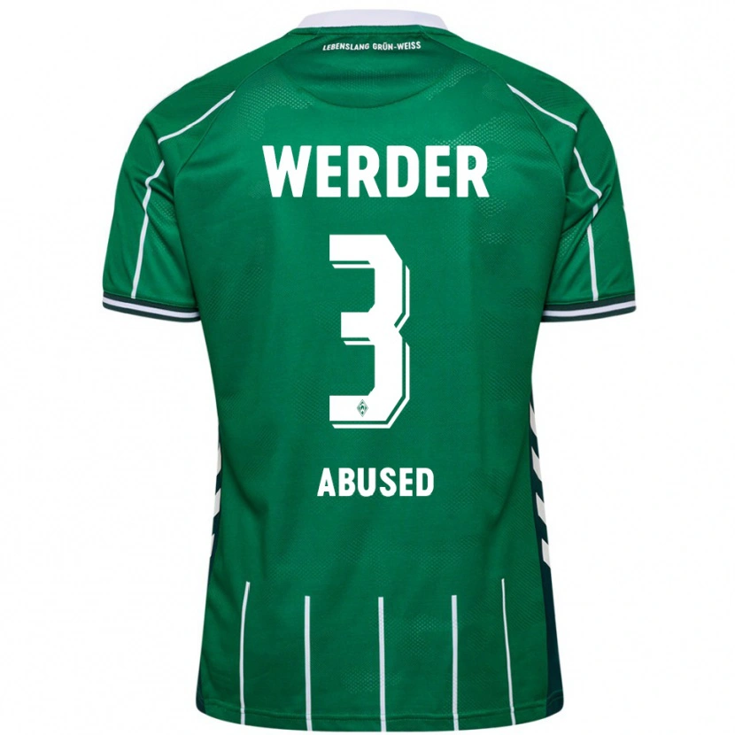 Danxen Women Dlges Abused #3 Green White Home Jersey 2025/26 T-Shirt