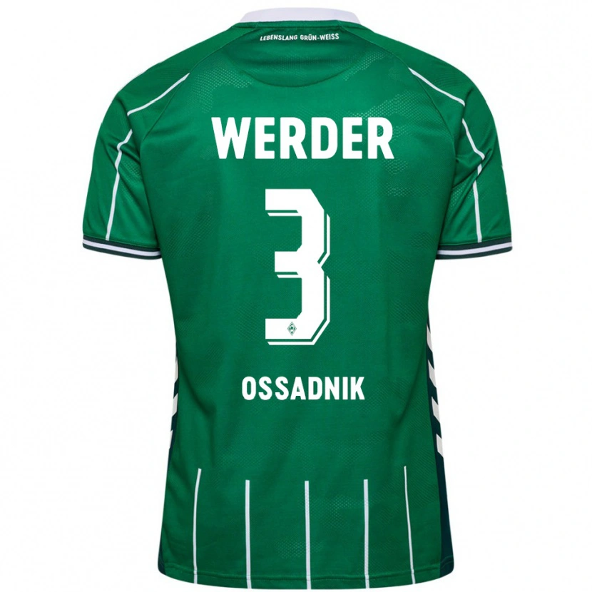 Danxen Women Jannes Ossadnik #3 Green White Home Jersey 2025/26 T-Shirt