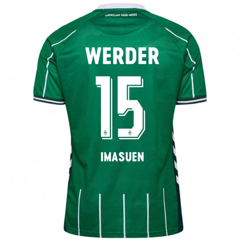 Danxen Women Joel Imasuen #15 Green White Home Jersey 2025/26 T-Shirt