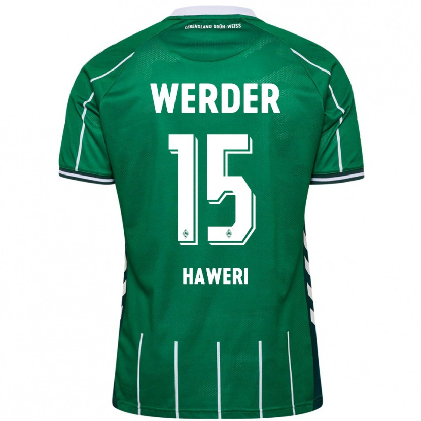 Danxen Women Adrian Haweri #15 Green White Home Jersey 2025/26 T-Shirt