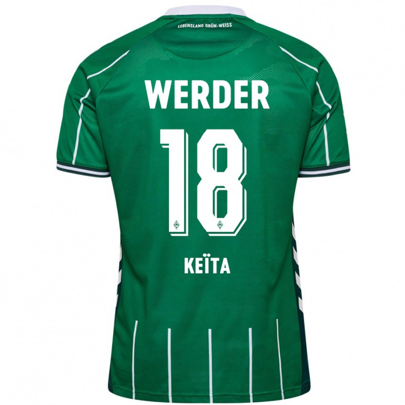 Danxen Women Naby Keïta #18 Green White Home Jersey 2025/26 T-Shirt
