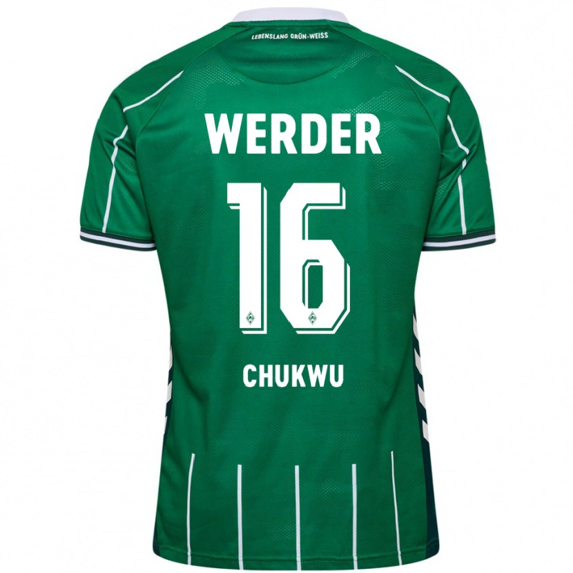 Danxen Women Emmanuel Chukwu #16 Green White Home Jersey 2025/26 T-Shirt